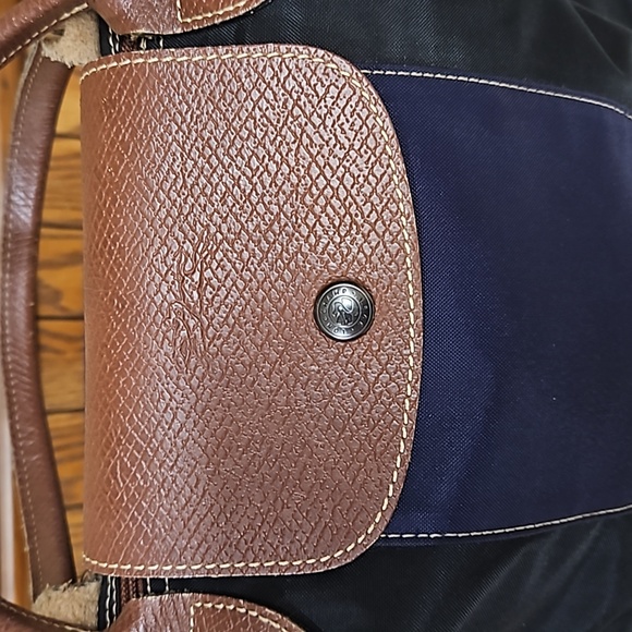 Longchamp Purple and Black Tote Bag - Picture 6 of 17